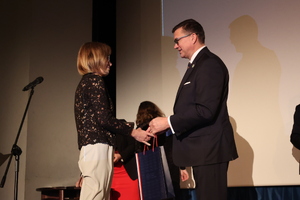 Alina Bosak na uroczystości wręczenia medali Republicae Memoriae Meritum – Rzeszów, 22 kwietnia 2024. Fot. Katarzyna Gajda-Bator (IPN)